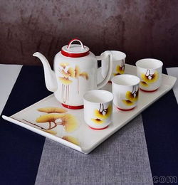陶瓷茶具茶壶茶杯定制 釉上彩骨瓷功夫茶具套装 礼盒整套批发